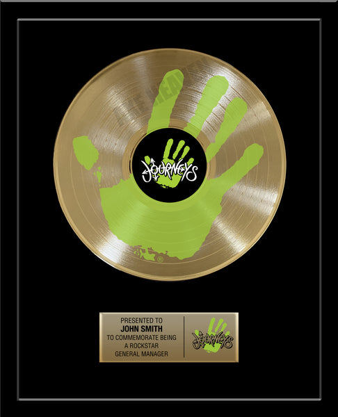 ART RECORD - 18" x 22" Framed 12" Gold Record - Deluxe Framed Rockstar Award