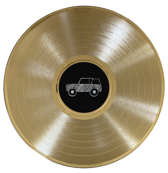 CUSTOM LABELED 33 1/3 RPM LP 12" Gold Record - Rockstar Award - Metalized Gold Record