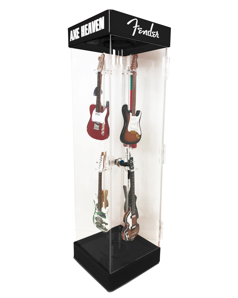Custom Collectors Mini Guitar Acrylic Display Case by AXE HEAVEN