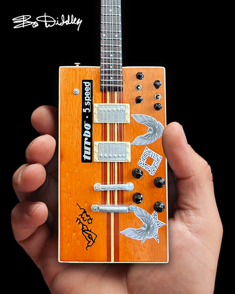 Bo Diddley Signature “Twang Machine” Turbo 5-speed Kinman Custom Mini Guitar Model