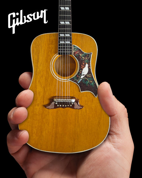 Gibson Dove Original Acoustic 1:4 Scale Mini Guitar Model - Antique Natural