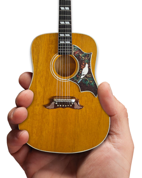 Gibson Dove Original Acoustic 1:4 Scale Mini Guitar Model - Antique Natural