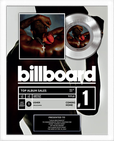Top of Charts MEDIABASE Streaming Record Award - Platinum 7" Record Album Award - 18" x 22"