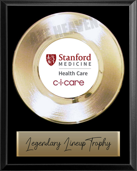 8" x 10" Plaque with 7" Gold Record - 45 Single Style Classic Gold Record Rockstar Award