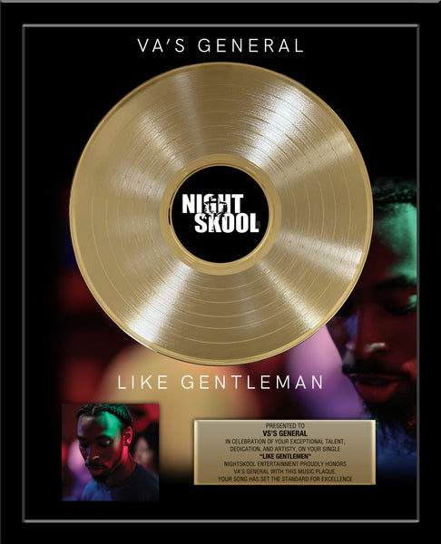 GOLD RECORD Album Tribute 18" x 22" Framed Artist & Band 12" - Metalized Gold Record