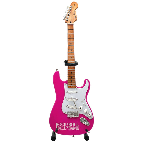 ROCK HALL PINK FENDER STRAT MINI GUITAR – AXE HEAVEN® STORE - Mini