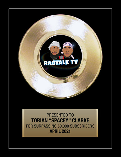 PODCAST Gold Record 7" - Artist Record / Release Award - Framed 11" x 14"