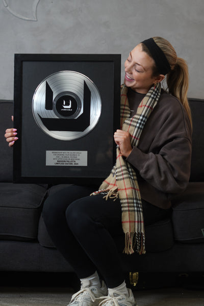 ART RECORD - 18" x 22" Framed 12" Platinum Record - Deluxe Framed Rockstar Award