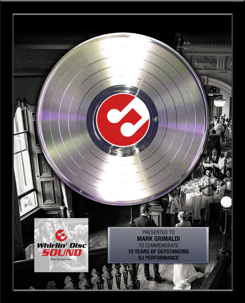 BUSINESS & BAND Platinum Record - Deluxe Framed Rockstar Award - 18" x 22" Framed 12" Metalized Platinum Record