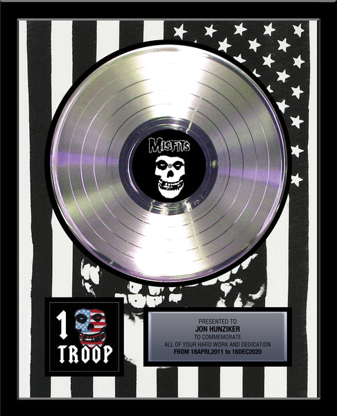 ARTIST & BAND Platinum Record Album Tribute - 18" x 22" Framed - 12" Metalized Platinum Record