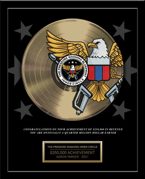 ART RECORD - 18" x 22" Framed 12" Gold Record - Deluxe Framed Rockstar Award