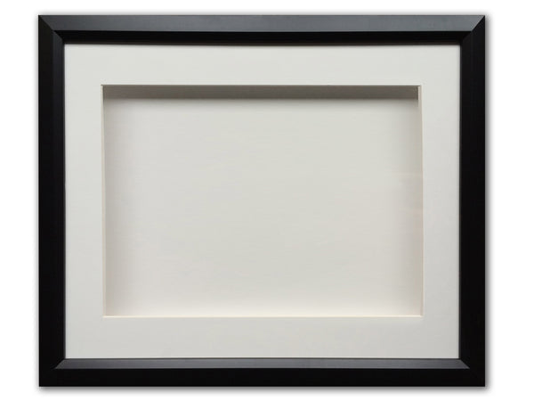 BLANK - 22" x 19”  Framed Memorabilia Shadowbox - Displays Multiple 10" Mini Guitars & Collectibles