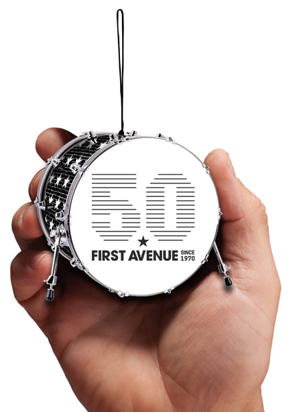 CUSTOM PROMO Miniature 2.5" Bass Drum Ornaments - LOT OF 30 DRUMS