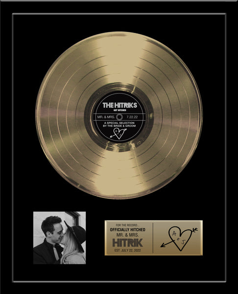 WEDDING GIFT - 18" x 22" Framed Gold & Platinum Record Tribute
