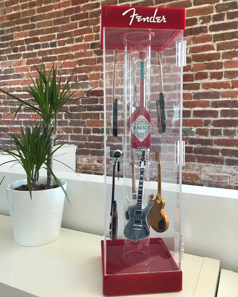 Custom Collectors Mini Guitar Acrylic Display Case by AXE HEAVEN