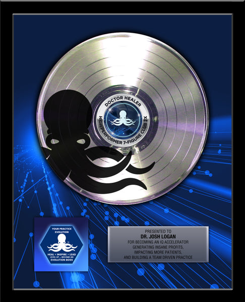 ART RECORD - 18" x 22" Framed 12" Platinum Record - Deluxe Framed Rockstar Award