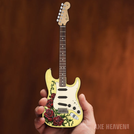 Officially Licensed David Lozeau "Roses Tattoo" Mini Fender™ Strat™ Guitar Model