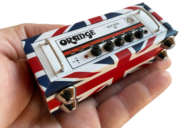 Miniature Orange ROCKER 30 UK Flag Stack Amp Model