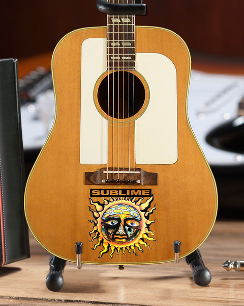 Officially Licensed Sublime Small Sun Logo Bradley Nowell Acoustic Mini Guitar