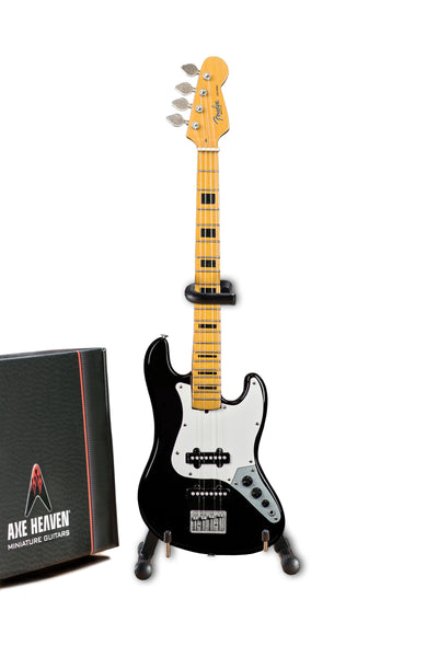 Geddy Lee Fender™ Jazz Bass™ with Black Inlays Miniature Bass Guitar Replica - Officially Licensed
