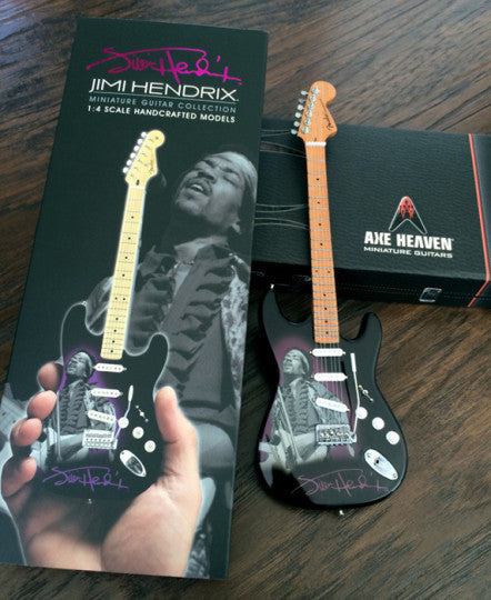 Officially Licensed Jimi Hendrix Miniature Guitar Set of 3 Includes FREE Bonus Strat