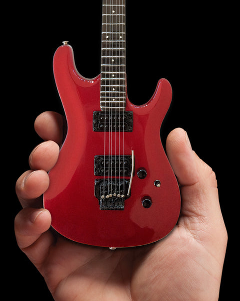 Joe Satriani Signature Candy Apple Red Miniature Guitar Replica Collectible