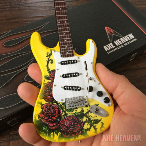 Officially Licensed David Lozeau "Roses Tattoo" Mini Fender™ Strat™ Guitar Model