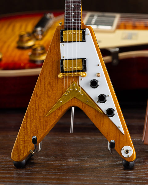 Gibson 1958 Korina Flying V 1:4 Scale Mini Guitar Model