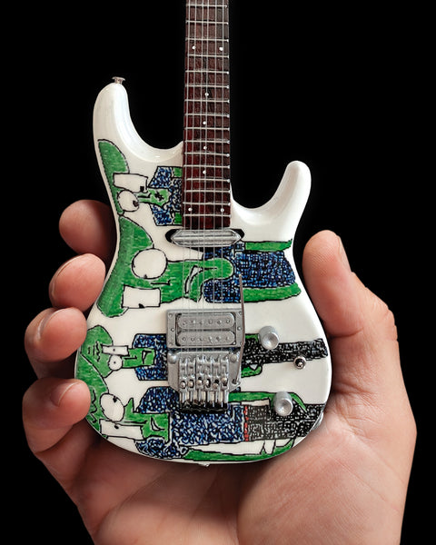 Joe Satriani Original Alien Art Miniature Guitar Replica Collectible