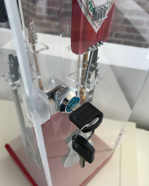 Custom Collectors Mini Guitar Acrylic Display Case by AXE HEAVEN