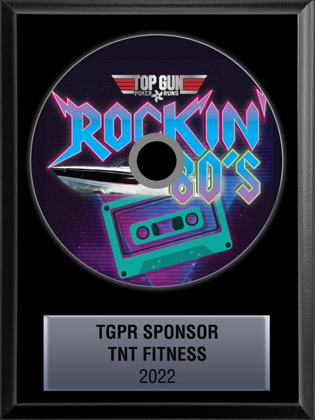 6" x 8" CD Award Plaque Rockstar Award