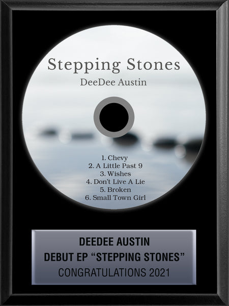 6" x 8" CD Award Plaque Rockstar Award