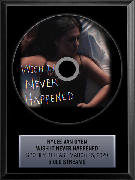 6" x 8" CD Award Plaque Rockstar Award