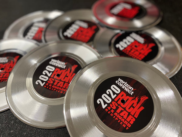 BUSINESS 7" Platinum Record 11" x 14" Framed - 45 Single Style Platinum Record Rockstar Award