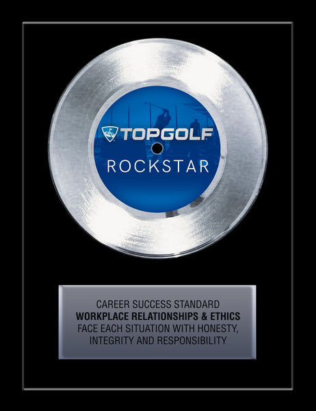 BUSINESS 7" Platinum Record 11" x 14" Framed - 45 Single Style Platinum Record Rockstar Award