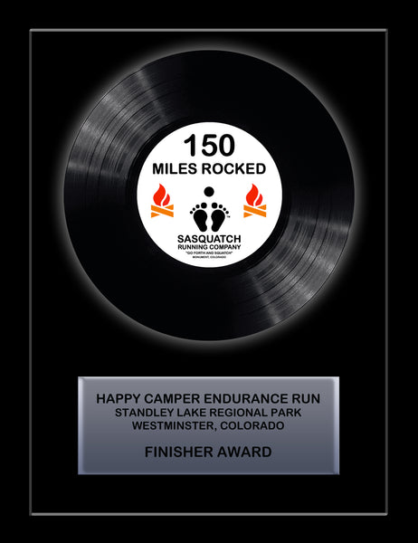 CLASSIC - 11" x 14" Framed 7" Black Record - REAL 45 Single Style Record Rockstar Award