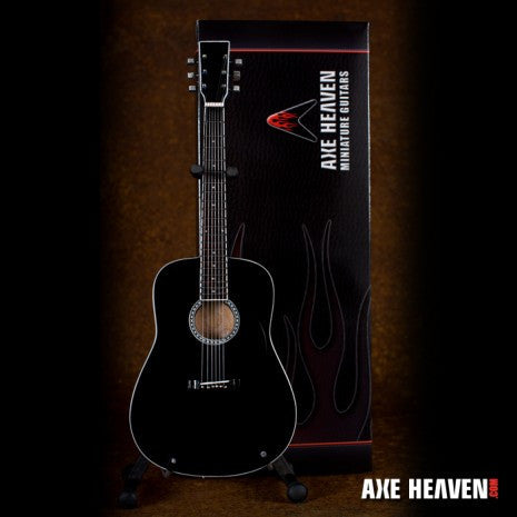 Jon Bon Jovi Miniature Black Acoustic Guitar Replica Collectible