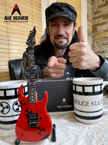 Bruce Kulick B.C. RICH® Radioactive Mini Guitar Replica Collectible