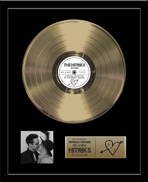 WEDDING GIFT - 18" x 22" Framed Gold & Platinum Record Tribute