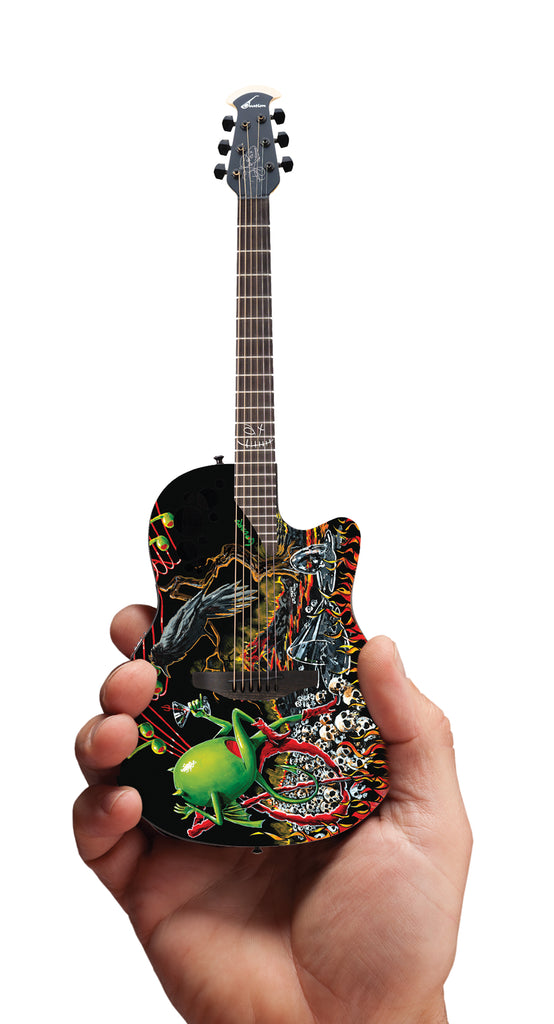 Gadard Boneyard 2009 DJ Ashba Ovation Demented Series Mini Guitar Replica Collectible