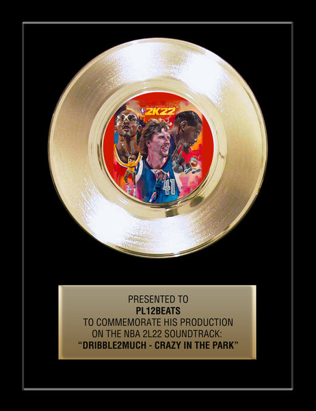 Gold Record 7" - Artist Record / Release Award - Framed 11" x 14"
