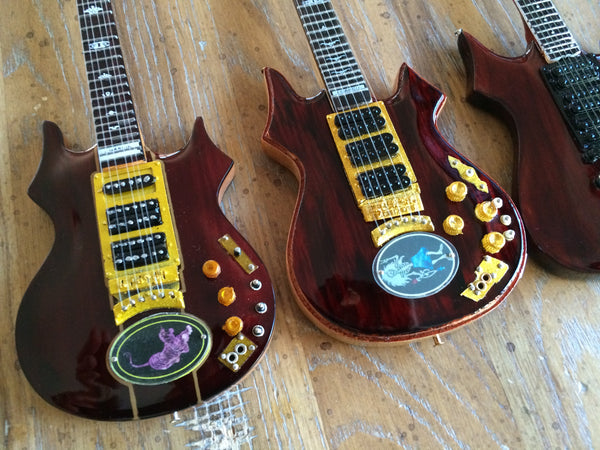 Jerry Garcia™ Tribute - SET OF 6 Signature Mini Guitar Replica Collectibles