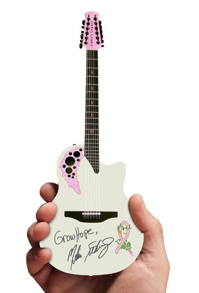 2018 Melissa Etheridge Limited Edition Signature Grow Hope 12-String Ovation Adamas Mini Guitar Replica