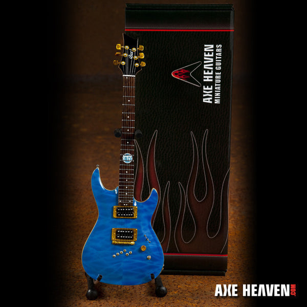 Officially Licensed Neil Zaza Blue NZS-1 Cort Miniature Guitar Replica Collectible