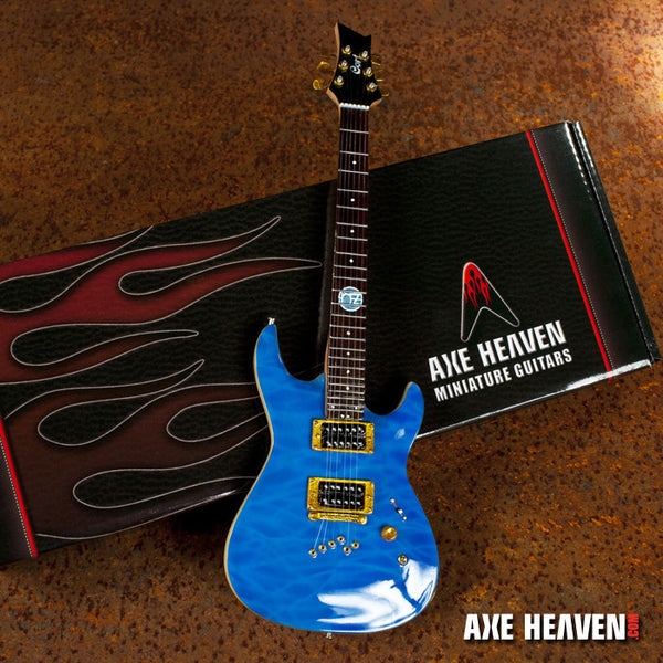 Officially Licensed Neil Zaza Blue NZS-1 Cort Miniature Guitar Replica Collectible