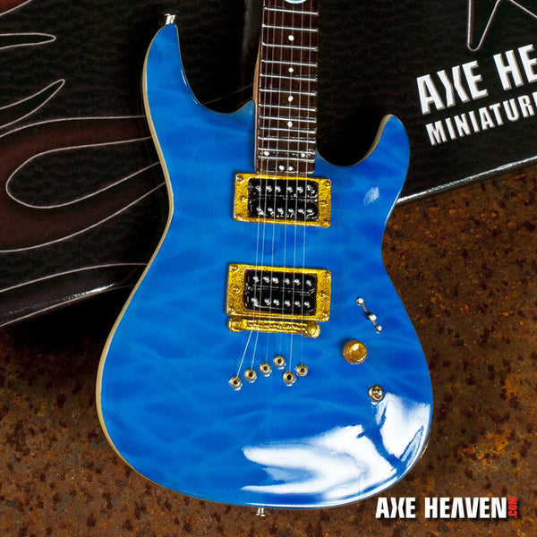 Officially Licensed Neil Zaza Blue NZS-1 Cort Miniature Guitar Replica Collectible