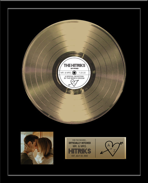 WEDDING GIFT - 18" x 22" Framed Gold & Platinum Record Tribute