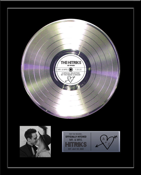 WEDDING GIFT - 18" x 22" Framed Gold & Platinum Record Tribute