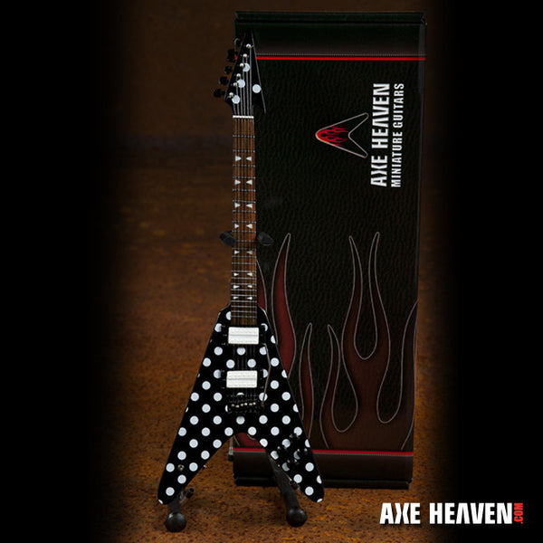 "Harpoon" Polka Dot Signature Miniature Guitar Replica Collectible