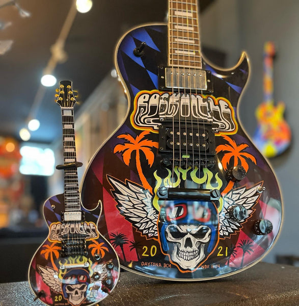 Rockville Festival 2021 Limited Edition RonzWorld Mini Guitar Replica Collectible
